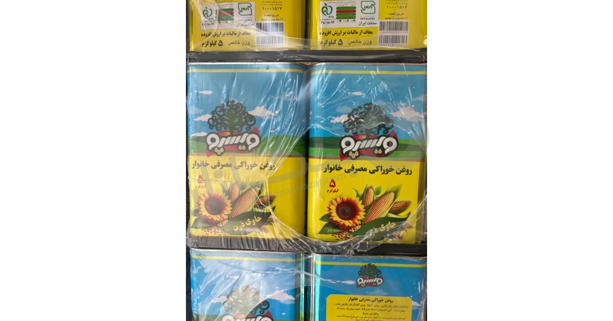 روغن ۵ کیلویی حلب ذرت ویسپو